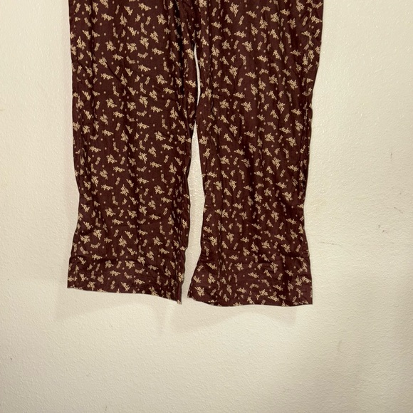 Toad&Co Brown Floral Wide Leg Pants - Picture 7 of 9